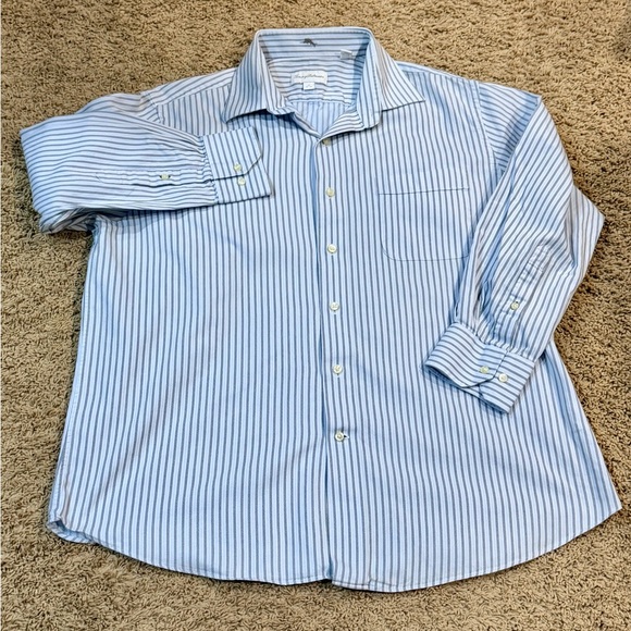 Tommy Bahama Light Blue Striped Dress Shirt - Picture 2 of 4